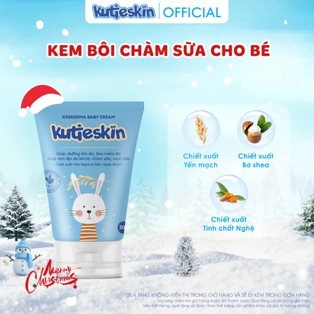 Kem chàm sữa Kutieskin: Giải pháp an toàn cho da bé bị viêm da cơ địa
